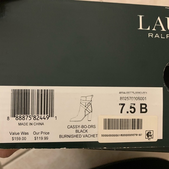 Ralph Lauren Cassy Leather Ankle Booties - Picture 5 of 7